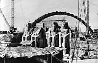 Abu Simbel - Gerüst