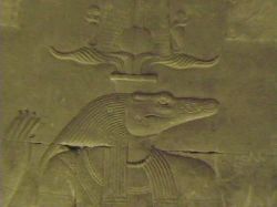 Sobek im Doppeltempel von Kom Ombo 