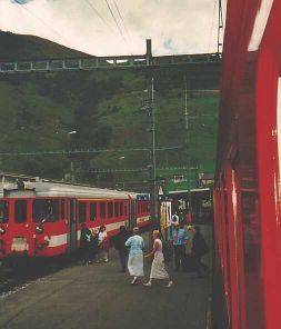 Andermatt - schnelles Umsteigen 